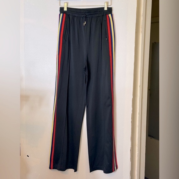 Rebekah Minkoff Betsey Oversized Racing-Stripe Drawstring Pants - Picture 5 of 15